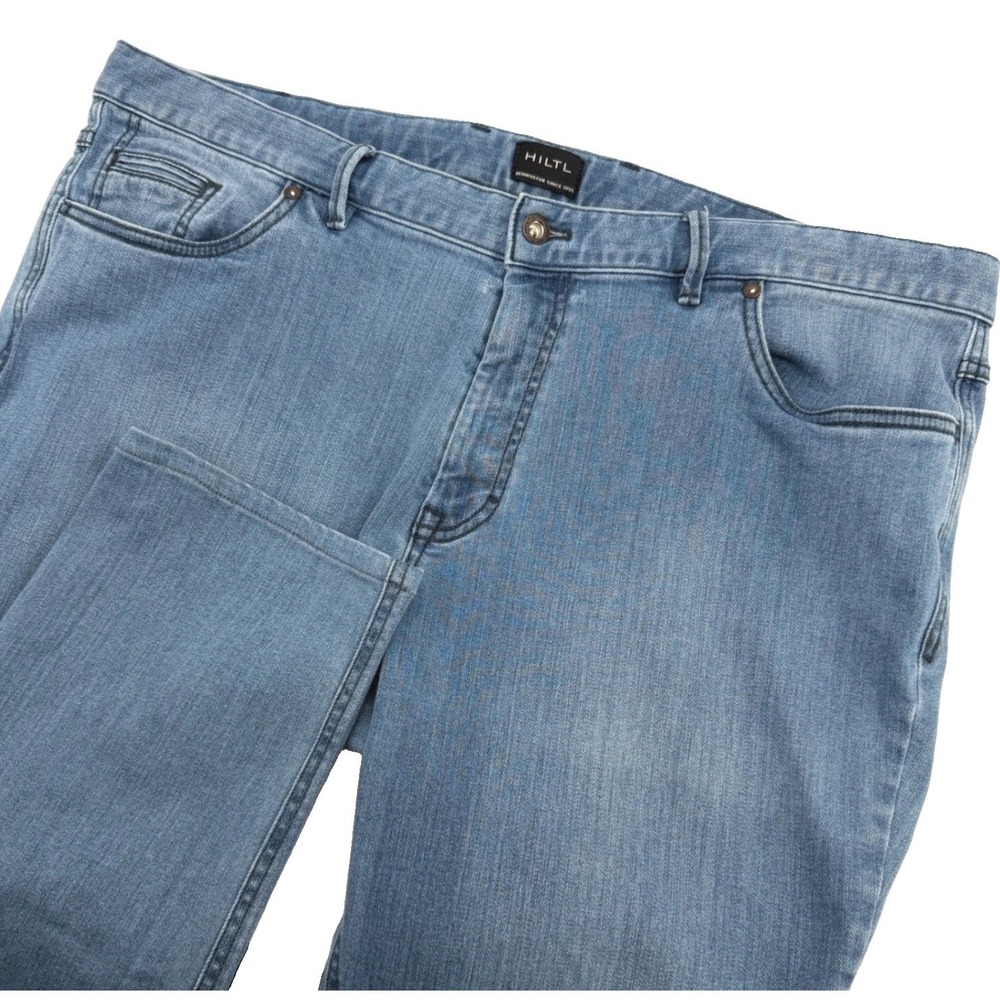 Hiltl Jeans Mens 42x29 (Tag 44x32) Blue Dude Heritage Straight Denim *Hemmed